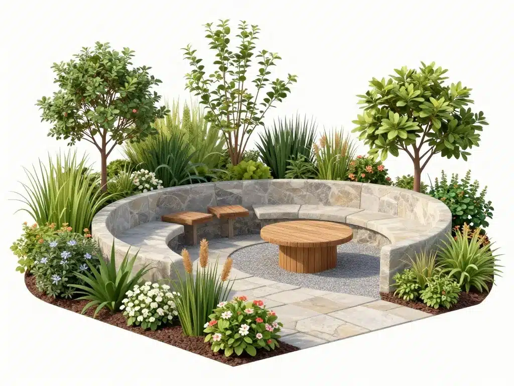 aménager un petit jardin de 50m2 sélection plantes et mobilier