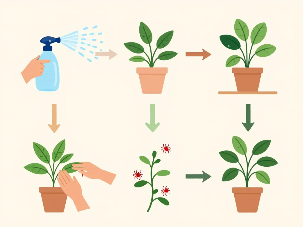 Traitement araignée rouge maison étape par étape