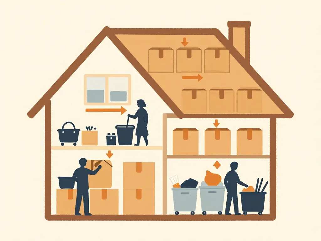 schéma préparation vide maison dans le 65