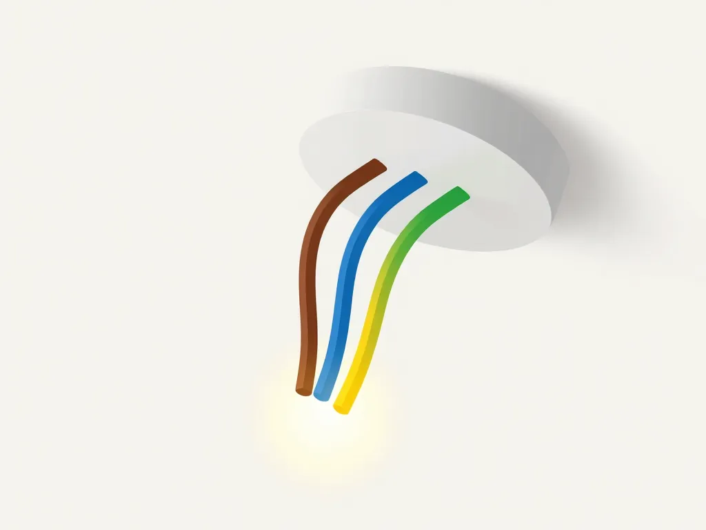 branchement luminaire 3 fils fil neutre phase terre schéma