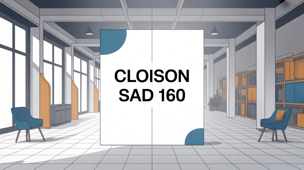 illustration cloison sad 160 moderne tertiaire