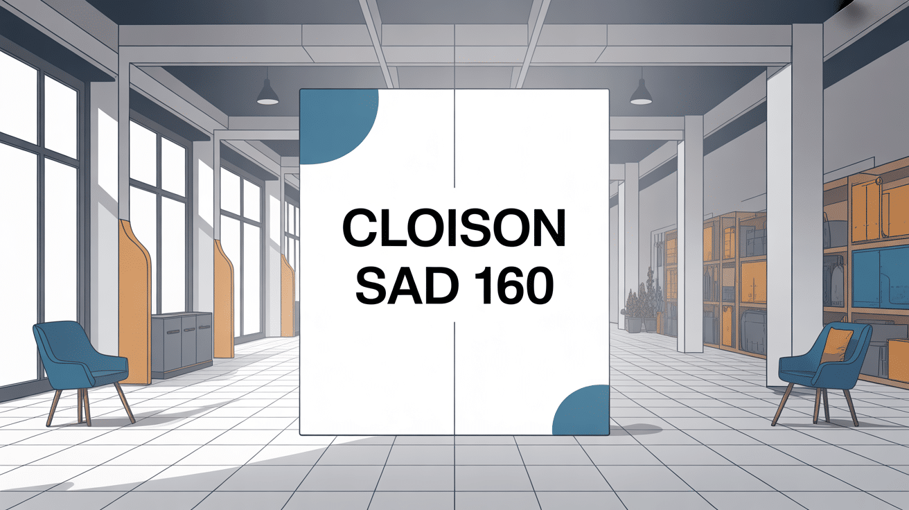 illustration cloison sad 160 moderne tertiaire