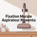 comment fixer un aspirateur rowenta au mur, vue globale support mural