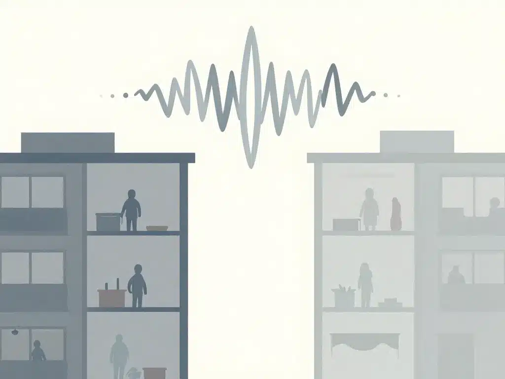 Métaphore isolation phonique mur mitoyen faible épaisseur