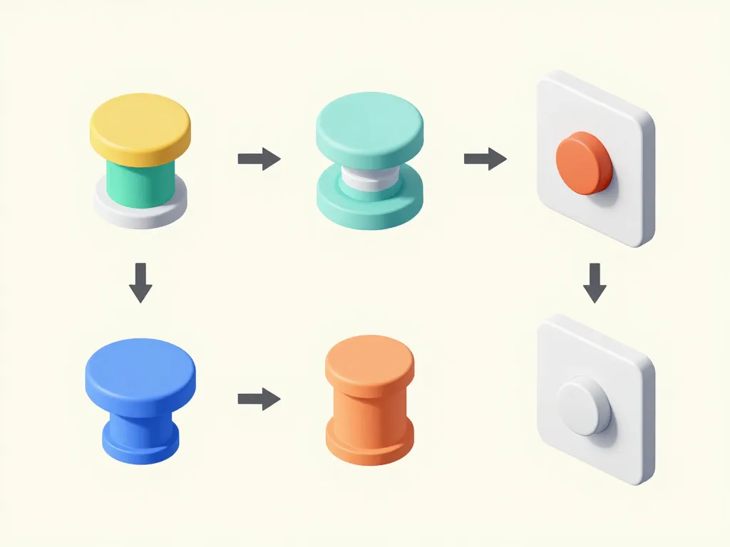 diagramme types démonter chasse d'eau bouton poussoir