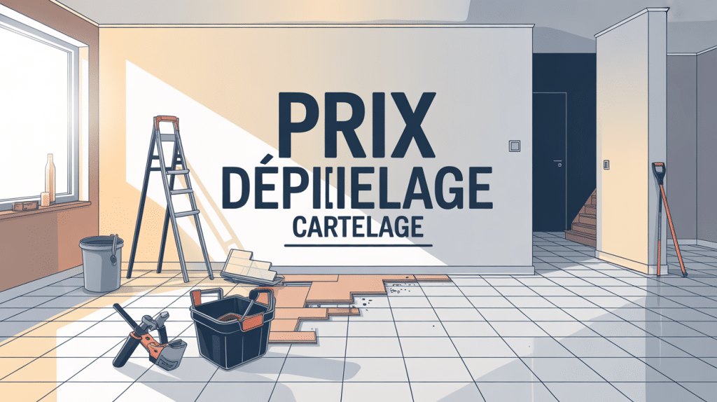 dépose carrelage prix m2 visuel chantier outils