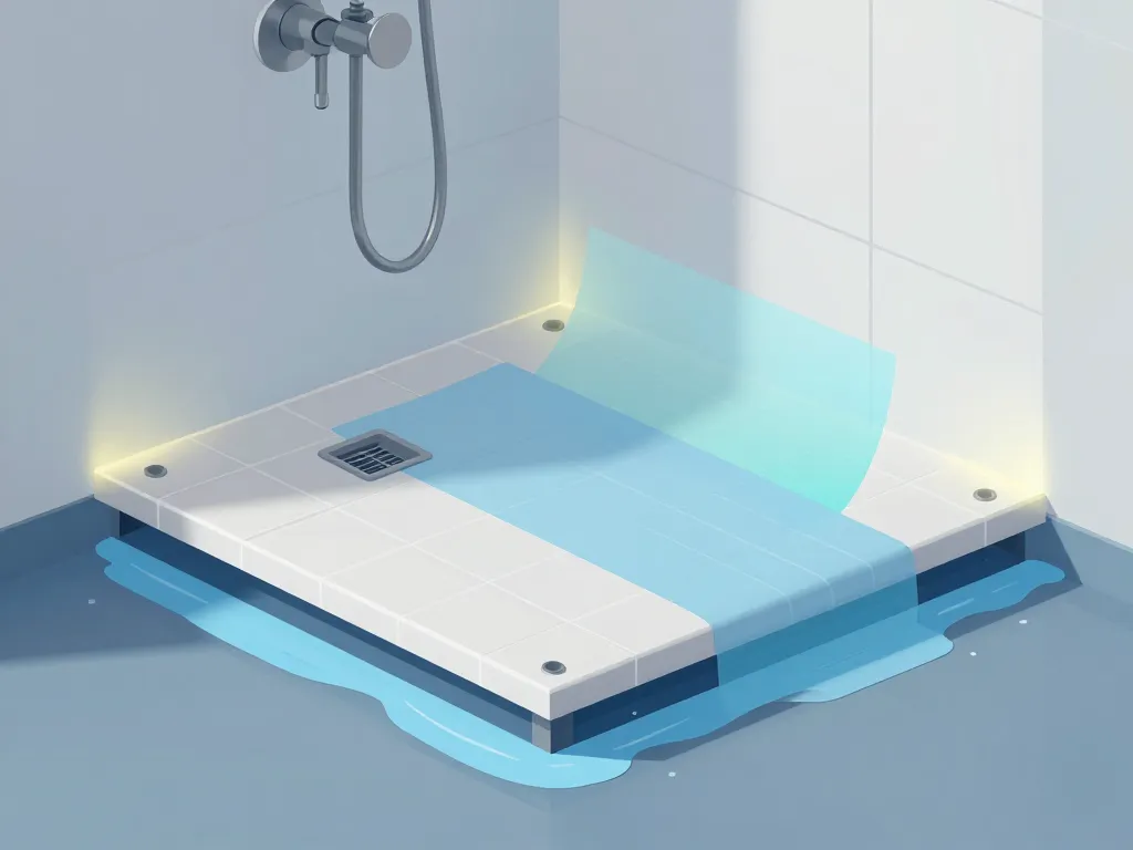 Coupe douche italienne étanchéité, zones à risque