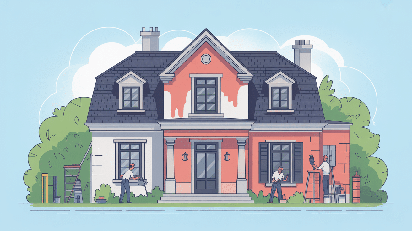 schéma application enduit sur polystyrène extérieur façade