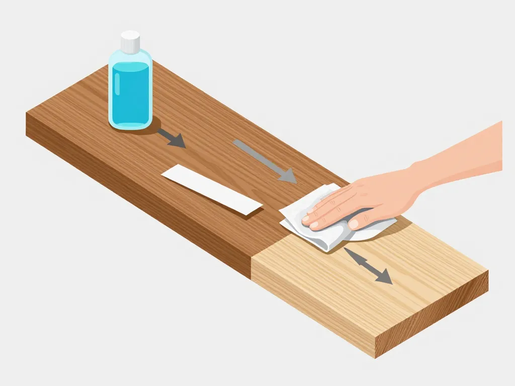 étapes enlever vernis bois acetone méthode visuelle