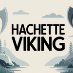 illustration artistique de hachettes viking en différents styles sur fond nordique