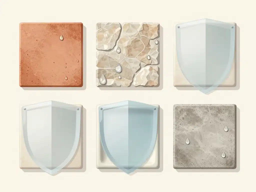 imperméabilisant carrelage schéma zones protection