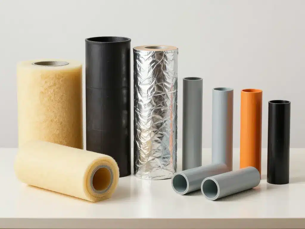 Types isolants isolation tuyauterie extérieure matériaux comparés