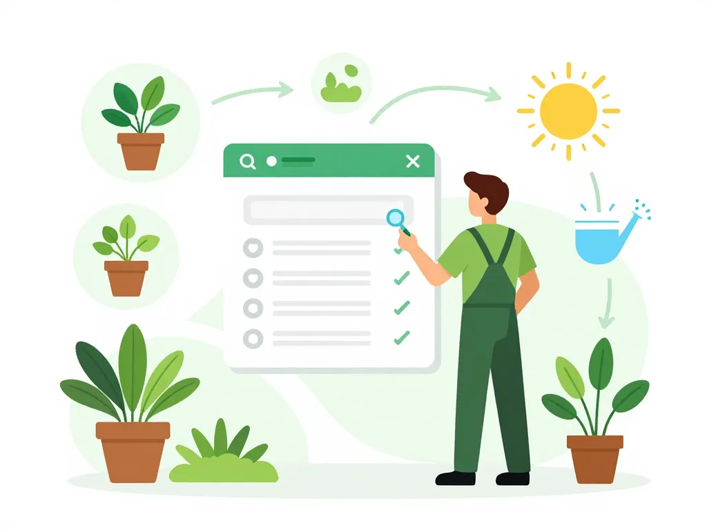 schéma jardipedia utilisation recherche plante entretien