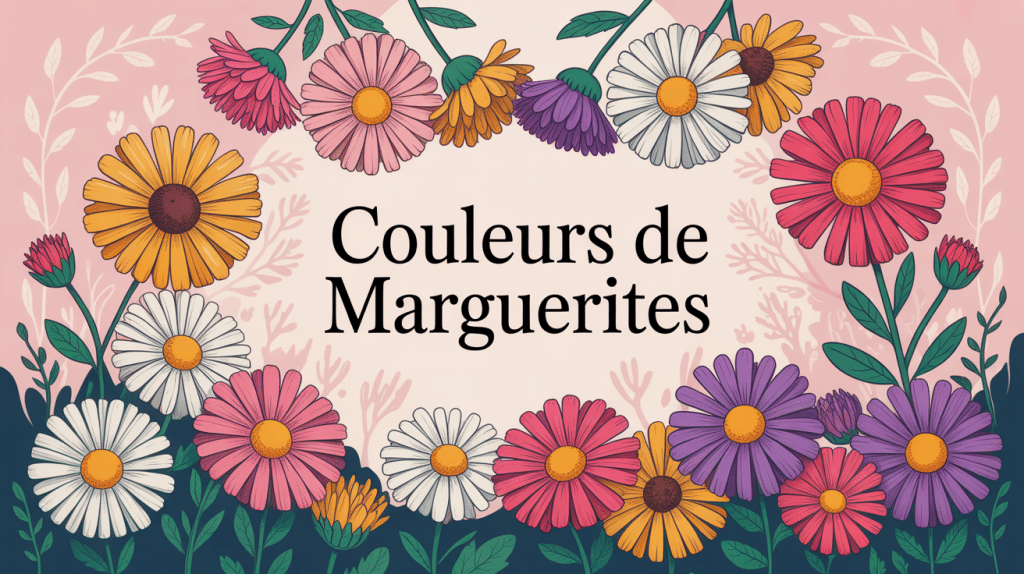 marguerite couleur toutes variétés et tons