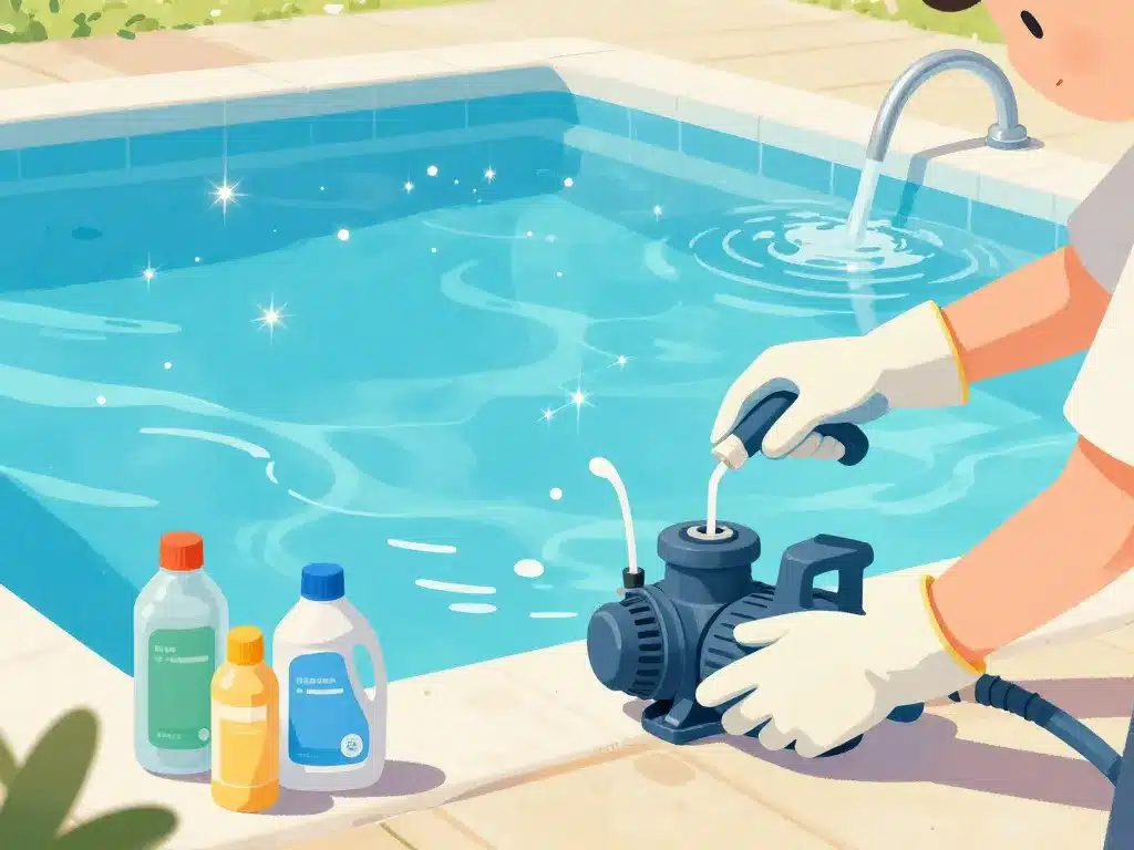 pas de trace de chlore sur bandelette entretien et correction piscine