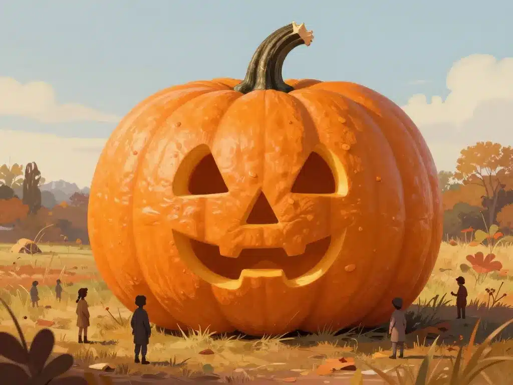 poid potiron géant record en jardin