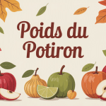 illustration variétés poid potiron automne