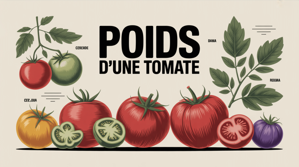 poid tomates sur balance avec variétés