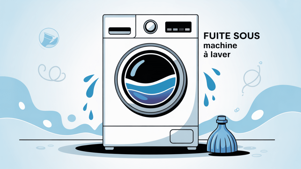 explication fuite sous machine à laver