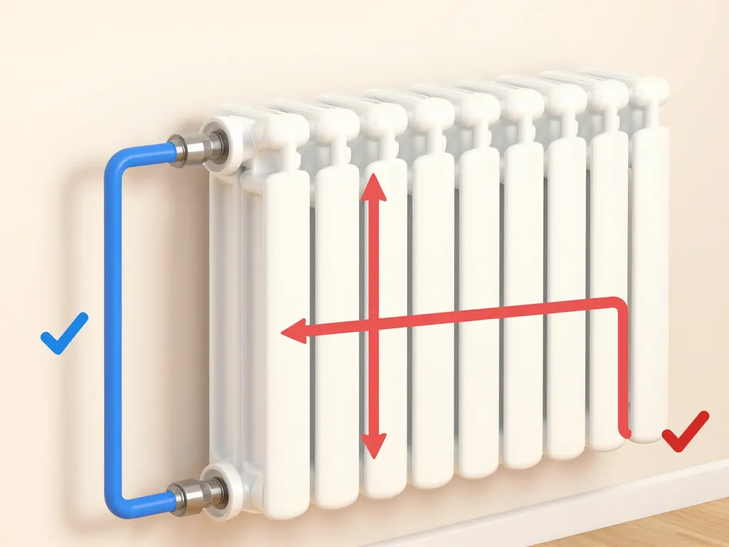 schéma diagnostic radiateur ne chauffe pas tuyau froid