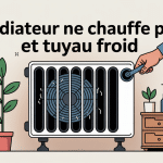 illustration radiateur ne chauffe pas tuyau froid dépannage