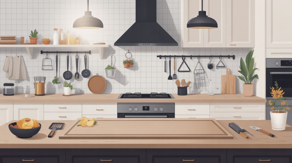 renover plan de travail stratifié avant après cuisine illustration