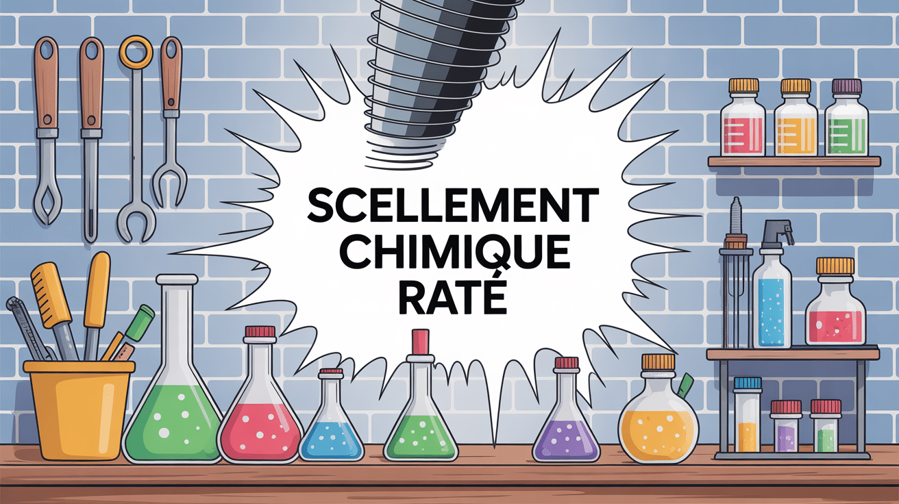 illustration problème et solutions scellement chimique raté