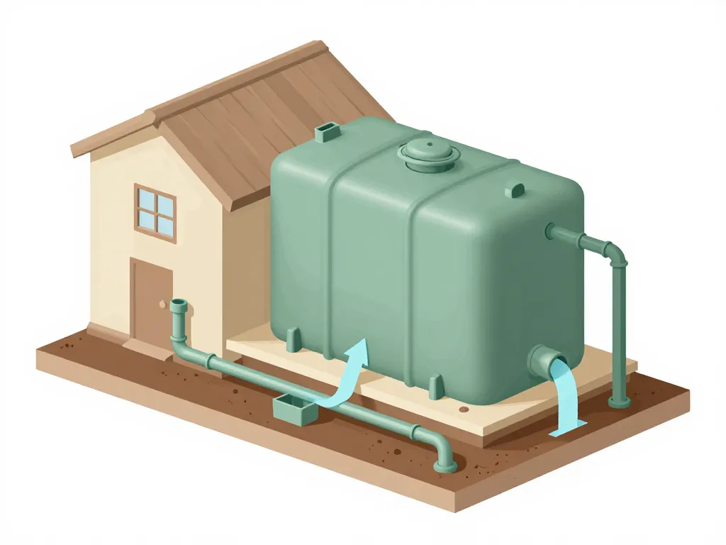 Schéma fosse septique 1970 fonctionnement décantation infiltration