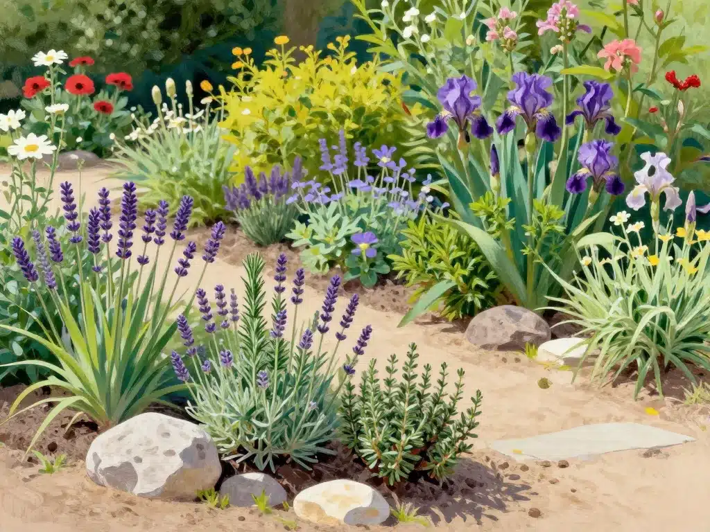 Plantes adaptées au sol calcaire en jardin