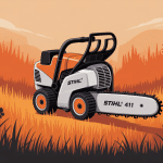 stihl fs 411 avis illustration sur débroussailleur en friche