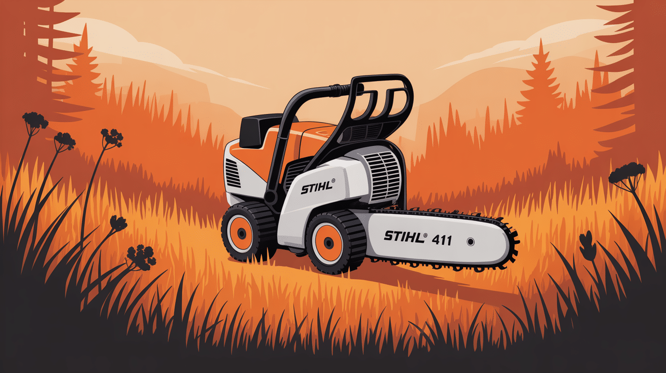 stihl fs 411 avis illustration sur débroussailleur en friche