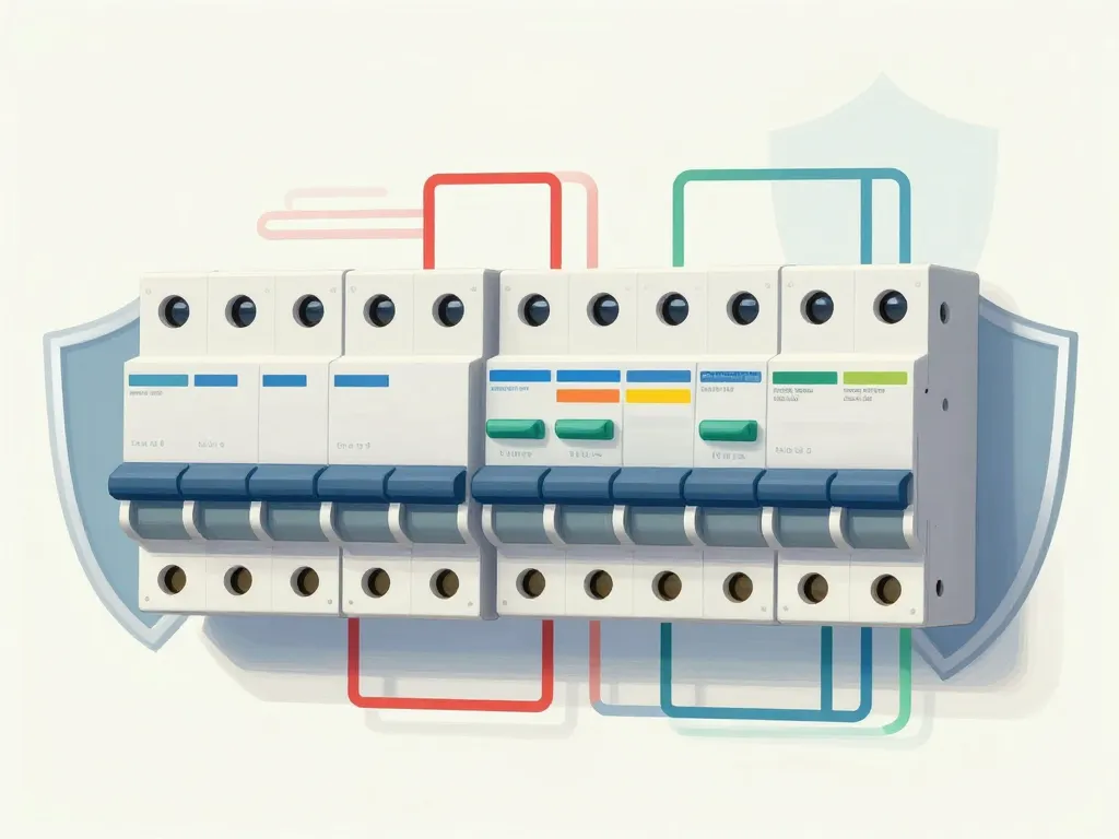 illustration indications symbole disjoncteur différentiel