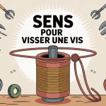 image explicative visser sens avec vis et tournevis