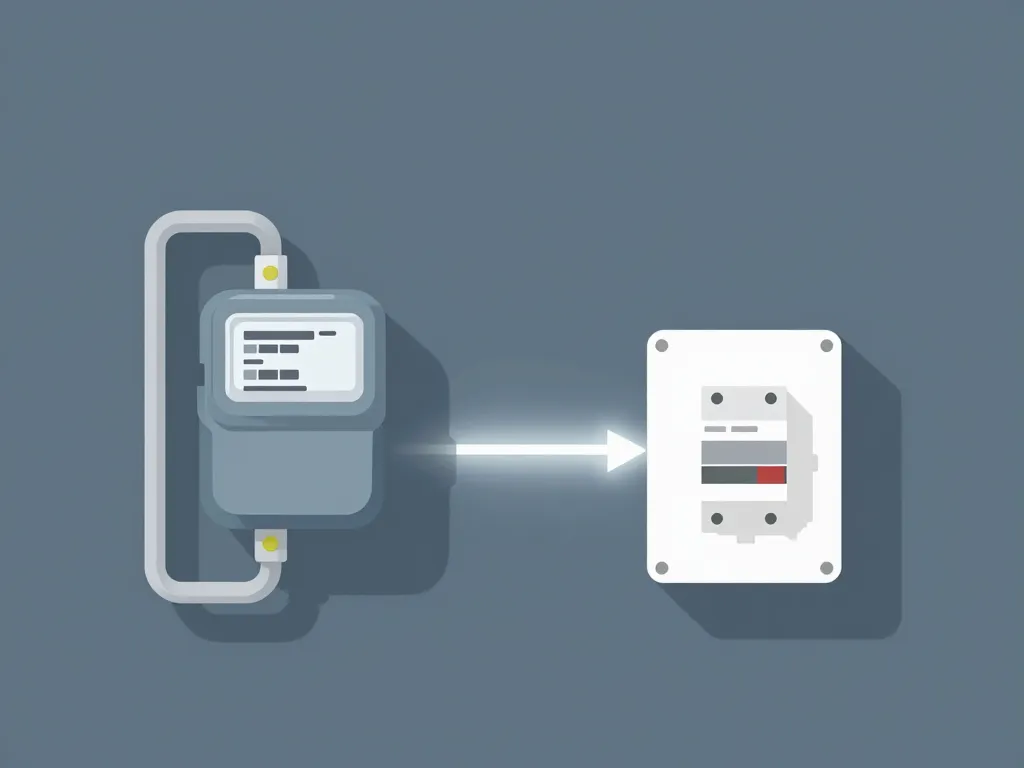 piquage électrique avant compteur schéma zone publique privée