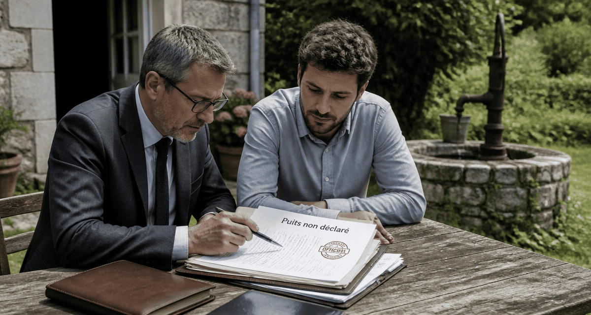 achat maison avec puit non déclaré dossier notaire