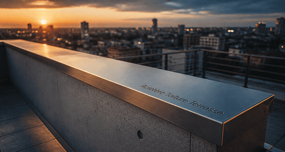 acrotère toiture terrasse béton couvertine