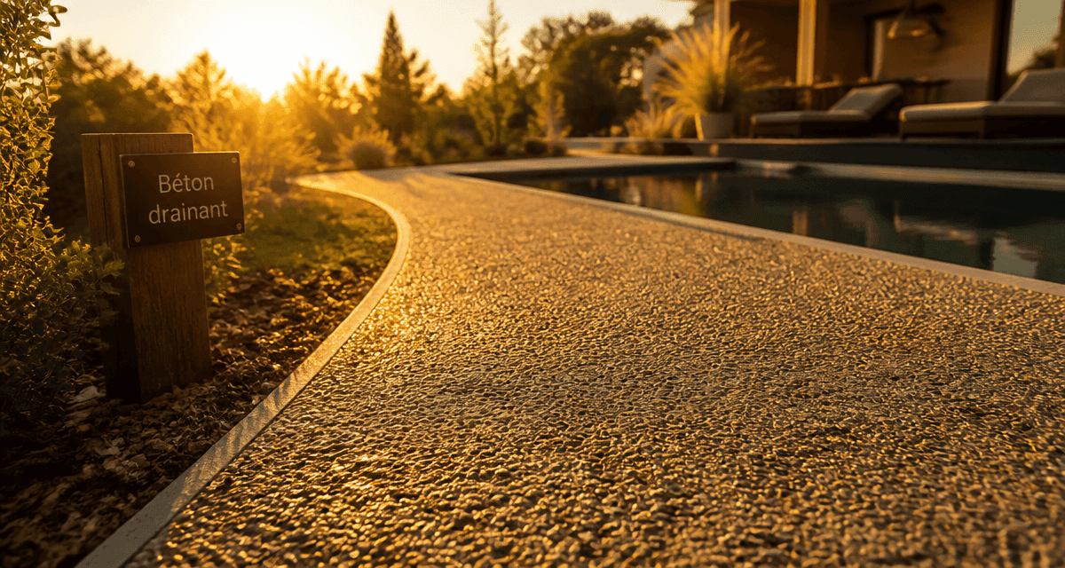 béton drainant prix m2 allée jardin