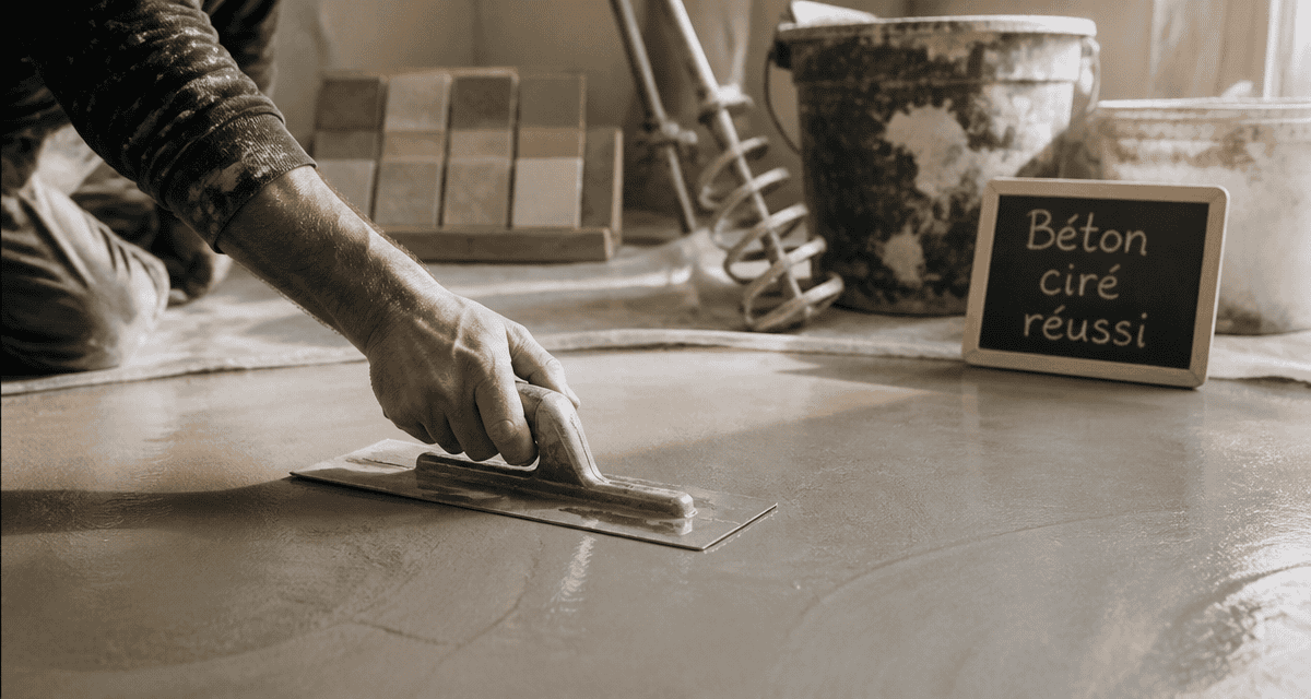 comment faire un beton cire sur carrelage application artisan