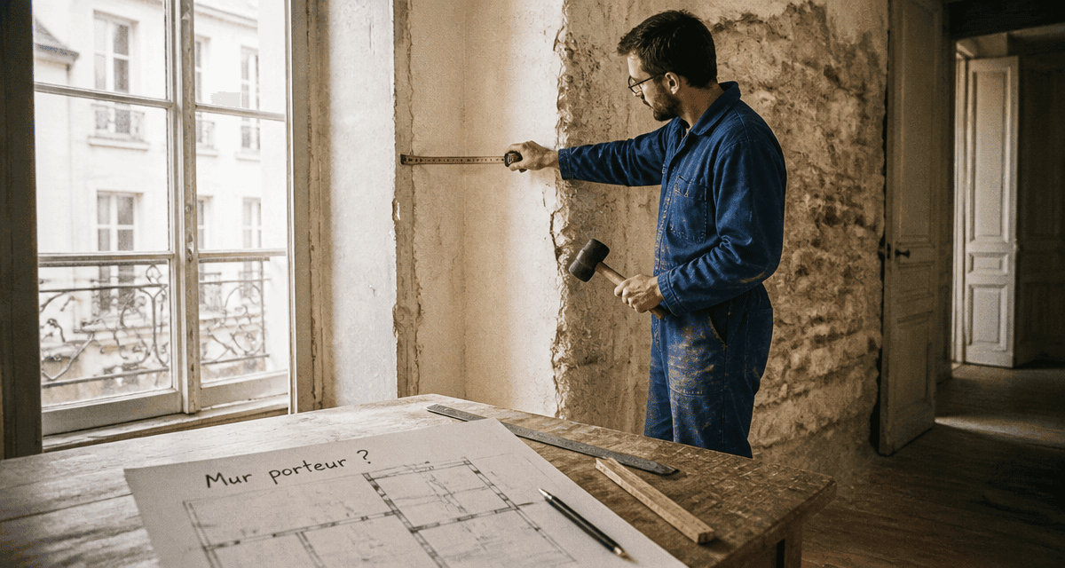 comment reconnaitre un mur porteur dans un appartement ancien
