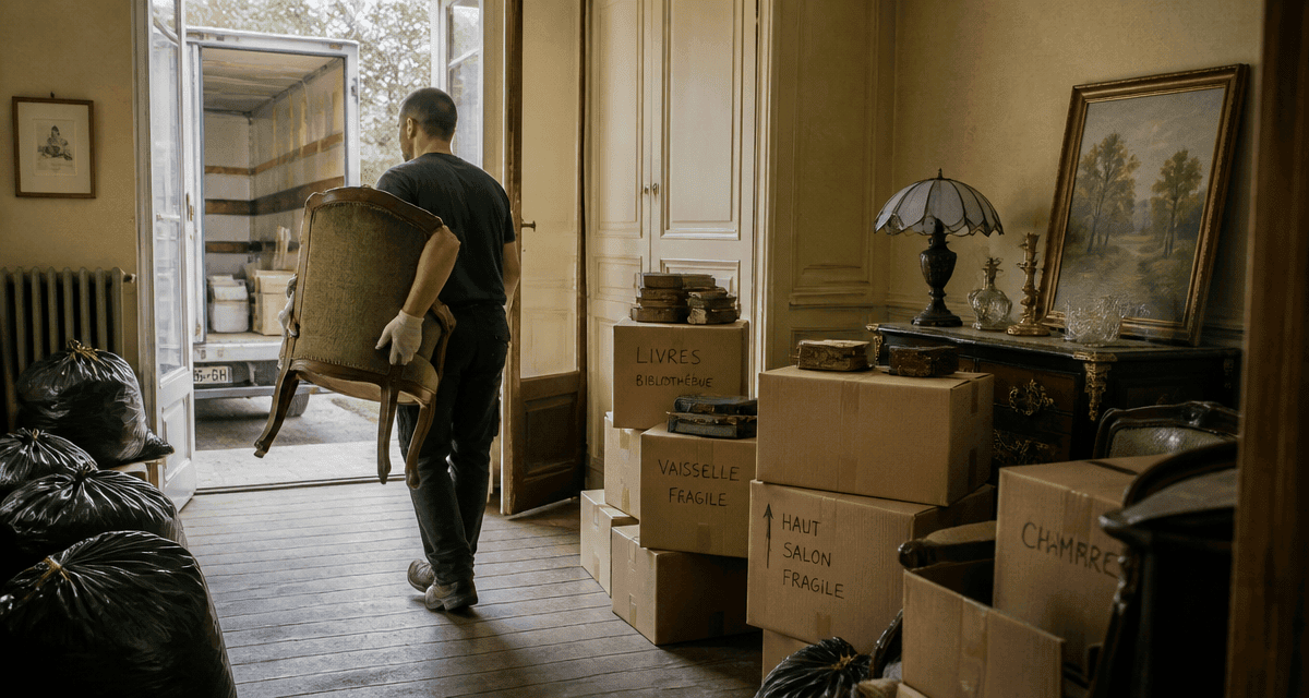 debarras maison tri meubles cartons