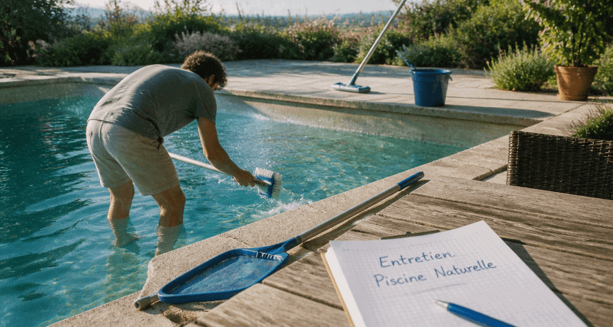 enlever algues piscine naturellement