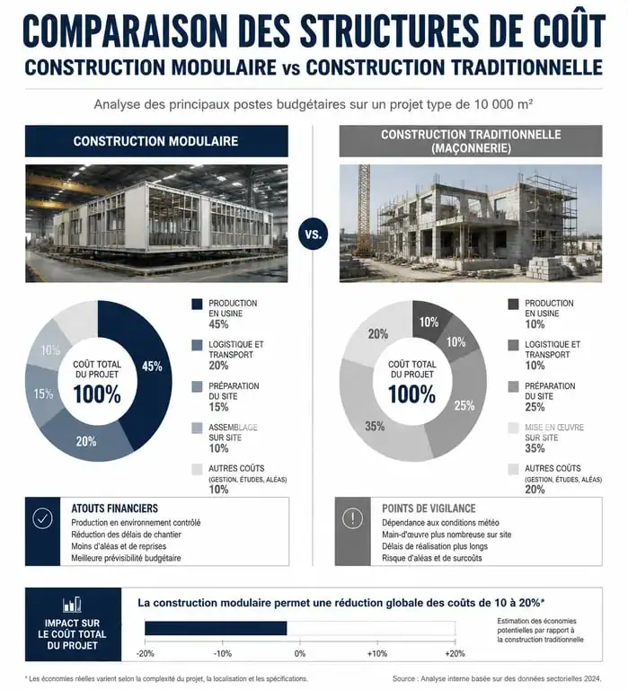 Comparatif des coûts entre maison modulaire et construction traditionnelle