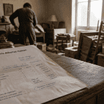 exemple devis débarras maison sur table, tri meubles