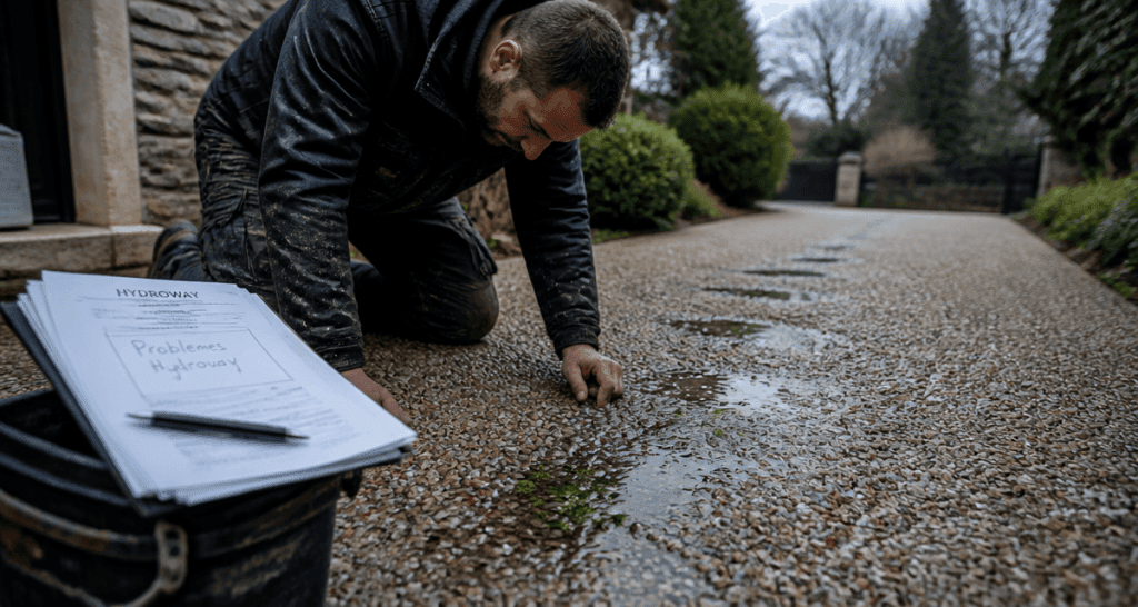 hydroway problème artisan inspecte allée abîmée