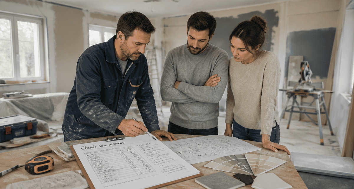 les artisans du batiment en pleine rénovation