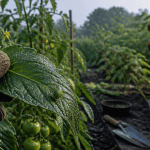 Punaise de jardin sur tomate au potager