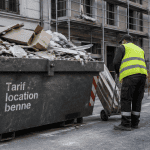 tarif location benne tout venant sur chantier urbain