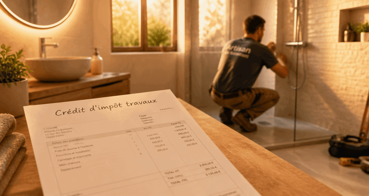 Travaux maison impots artisan facture