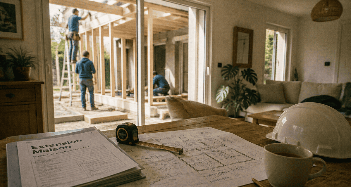 travauxmakers.fr extension maison plans et chantier