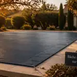 bache hivernage piscine sur mesure tendue margelles